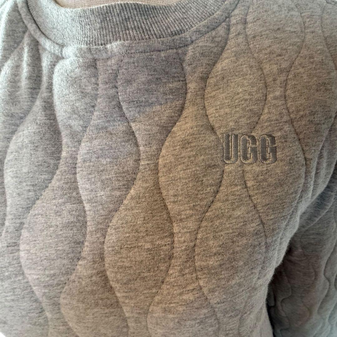 美品♢UGG キルティングスウェット Mサイズ グレー