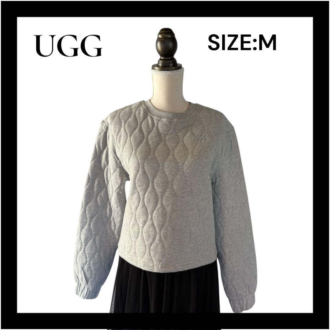 美品♢UGG キルティングスウェット Mサイズ グレー