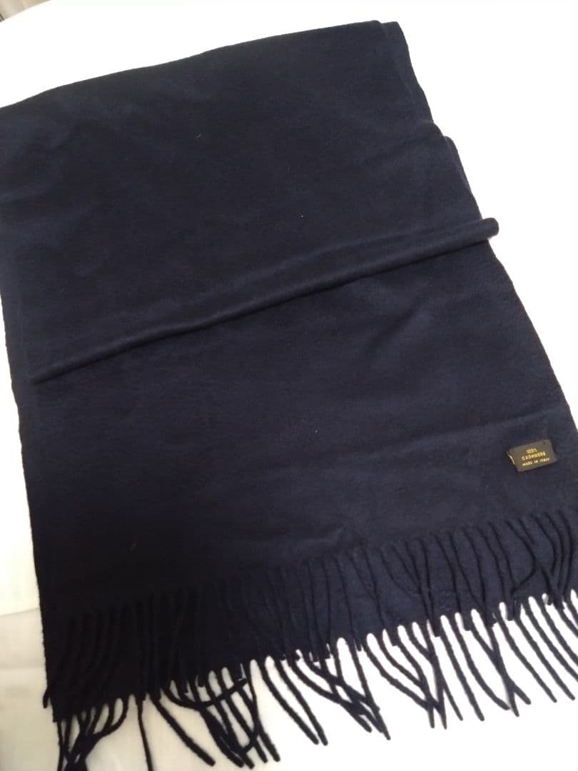 Loro Piana ネイビー マフラー