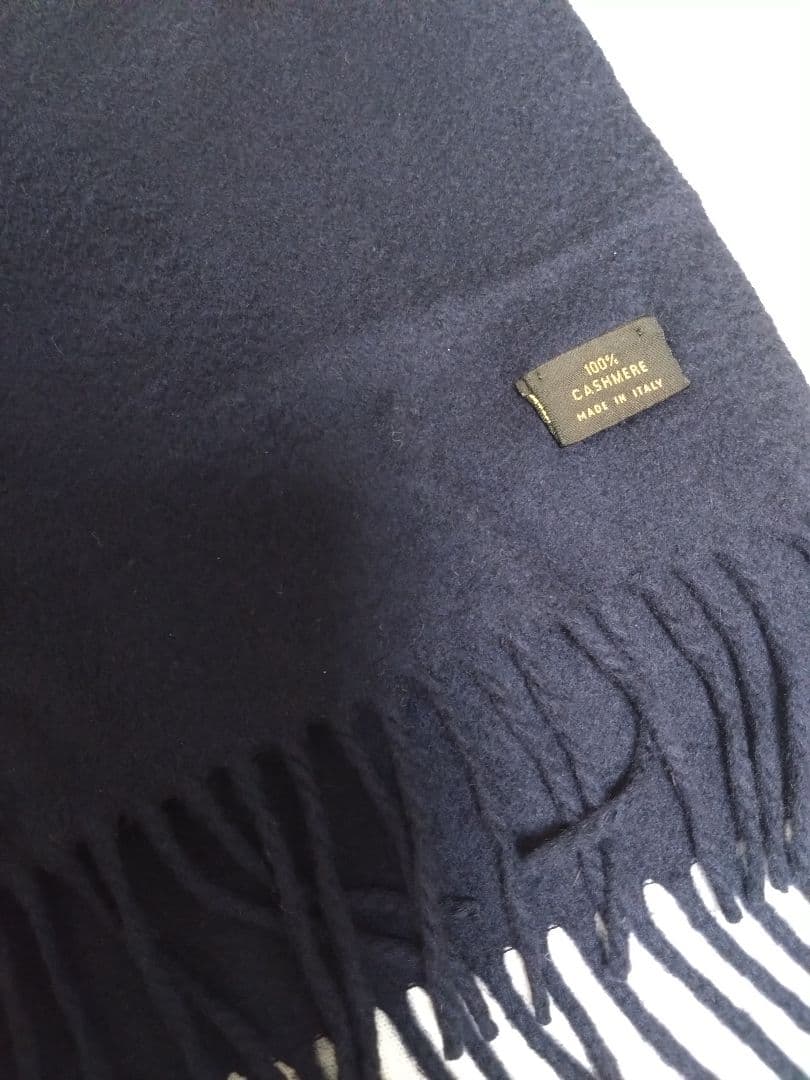 Loro Piana ネイビー マフラー