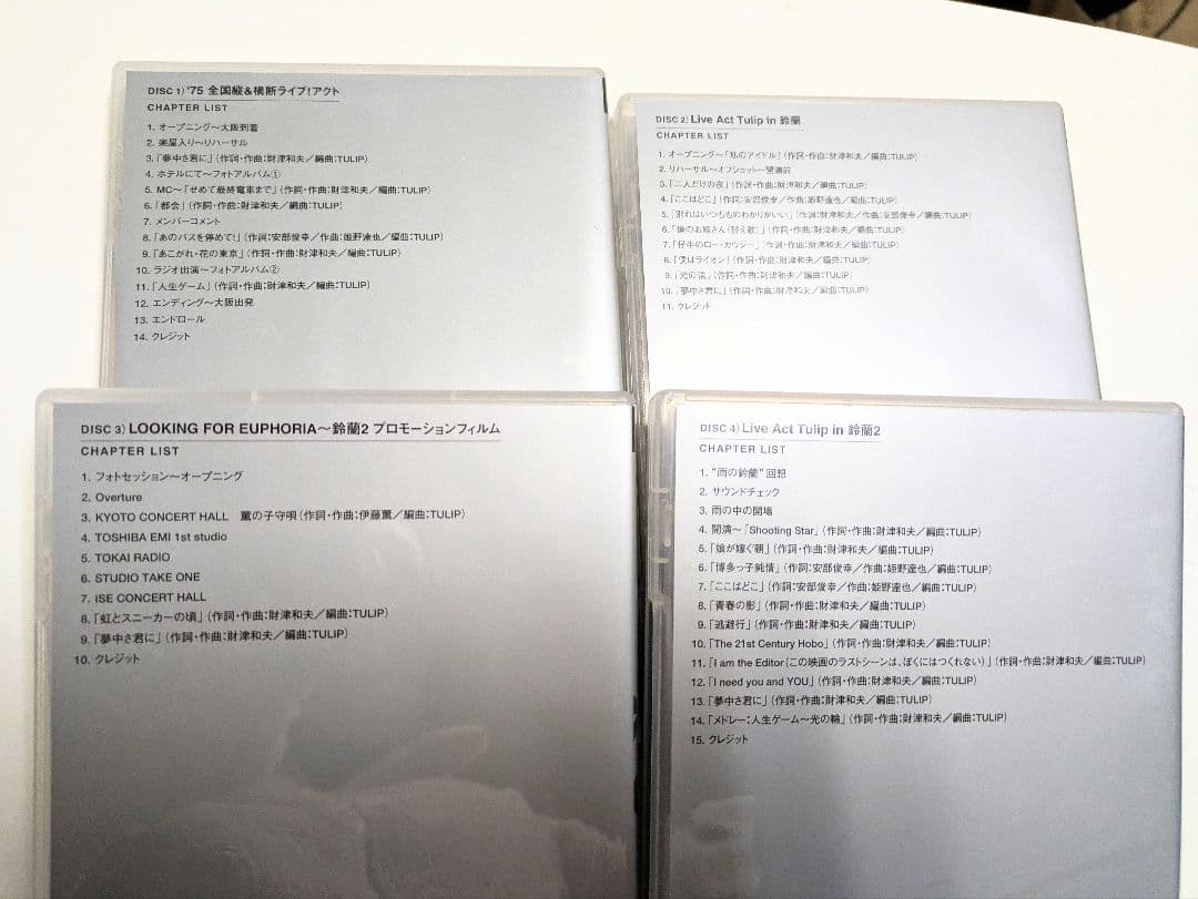 【チューリップ】TULIP THE FILMS〜 DVD BOX