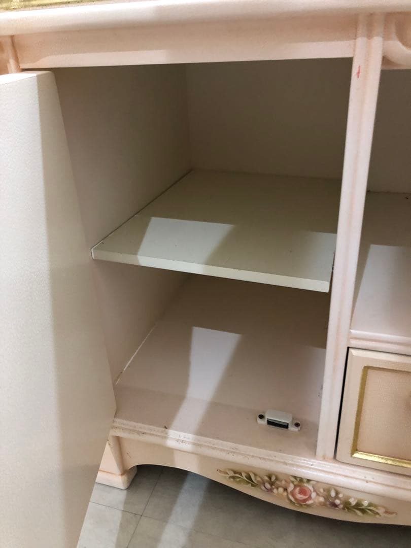 テレビ台 テレビボード ロココ調 アンティーク レトロ 花柄 収納本日だけ割引