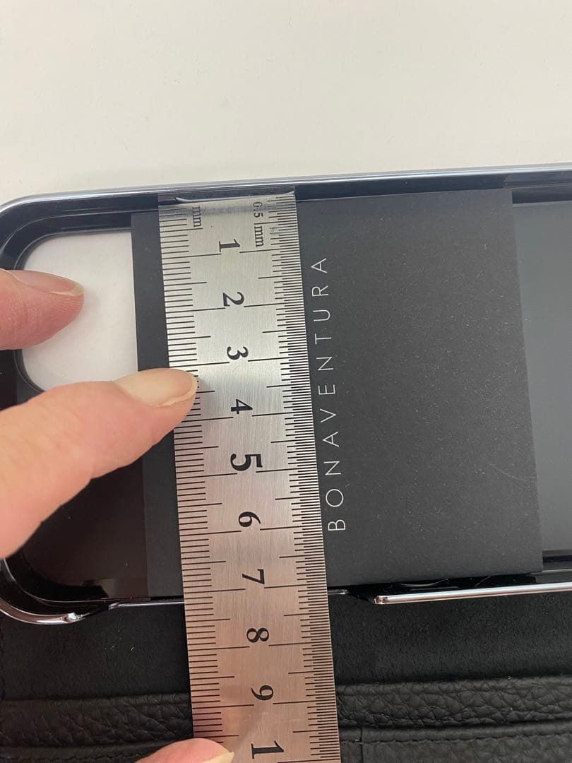 BONAVENTURA 手帳型iPhone12ケース ブラック