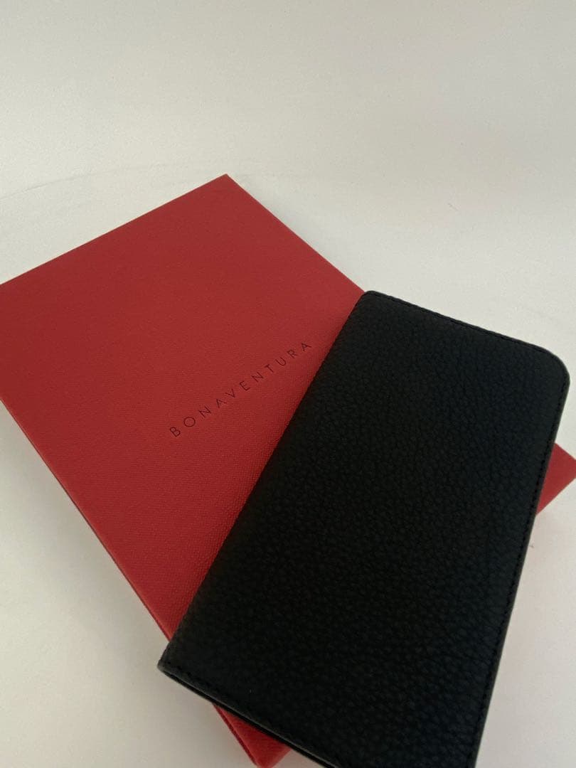 BONAVENTURA 手帳型iPhone12ケース ブラック