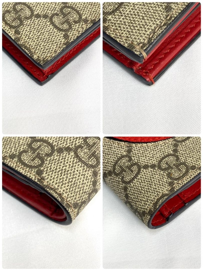 ✨️展示品✨️ GUCCI GGスプリーム ミスティックキャット 二つ折り財布