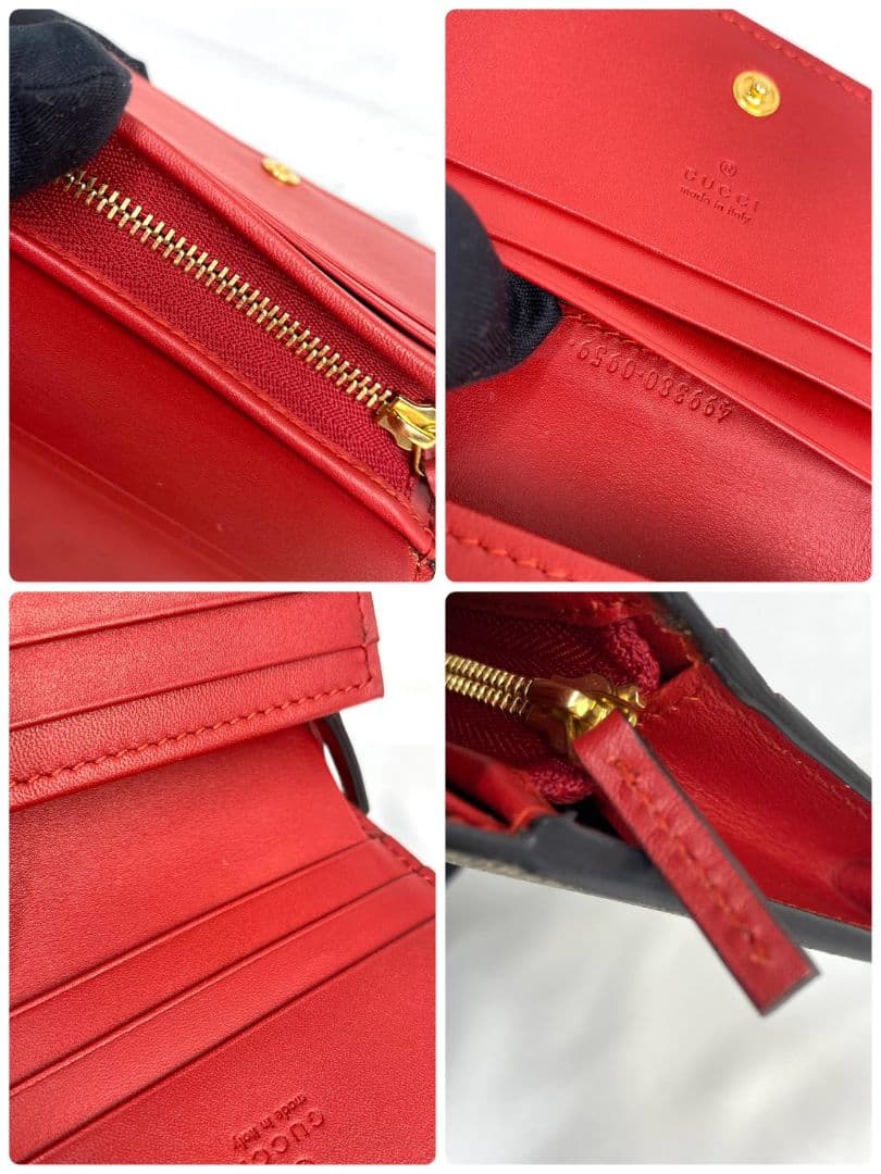 ✨️展示品✨️ GUCCI GGスプリーム ミスティックキャット 二つ折り財布