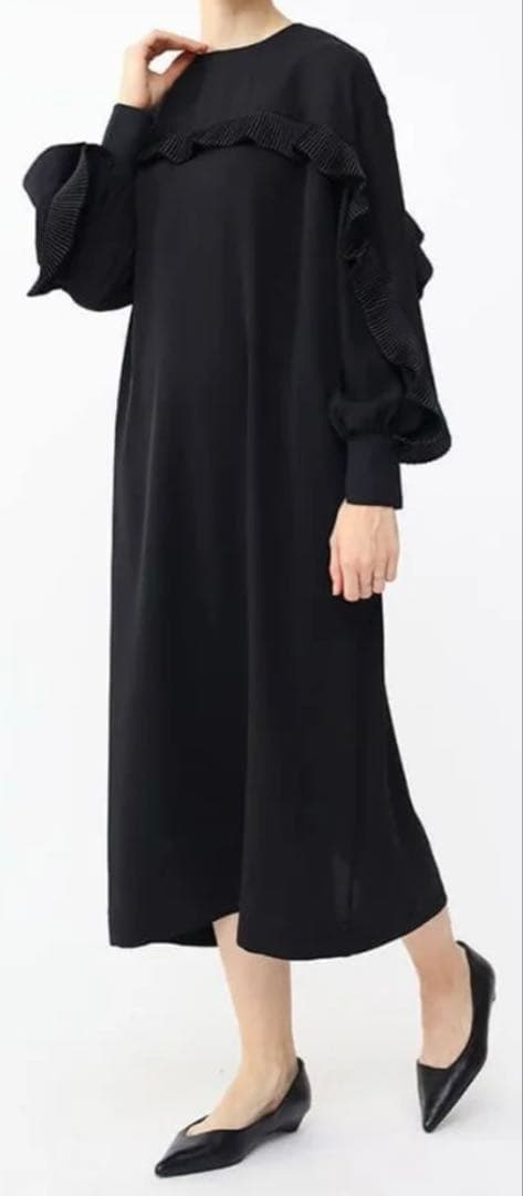 ヤマダヤ Aga プリーツフロントフリルワンピース ワンピース プリーツ フリル