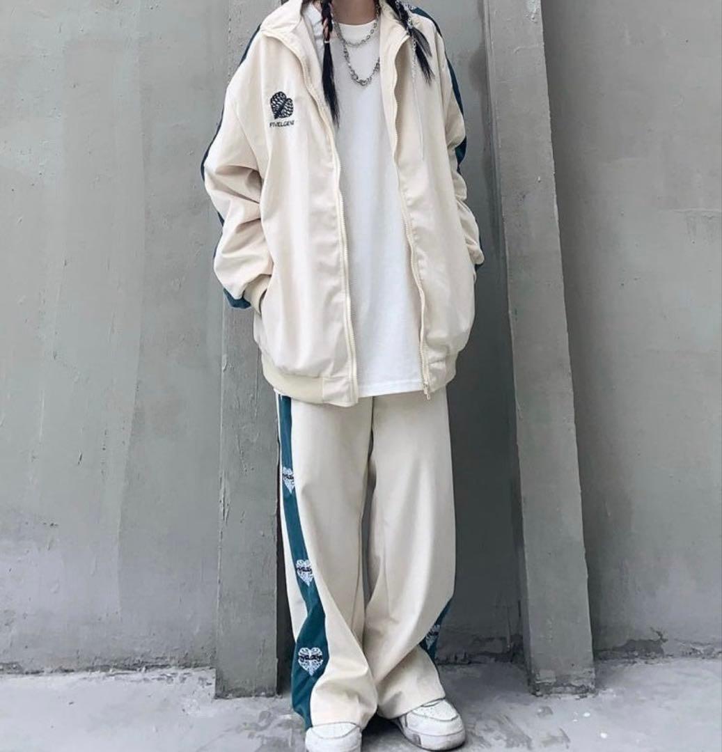 Chuanzi ルーズジャージセットアップ KSG30012