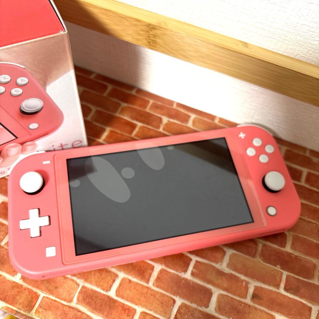 Nintendo Switch lite コーラルピンク　ACアダプター無し