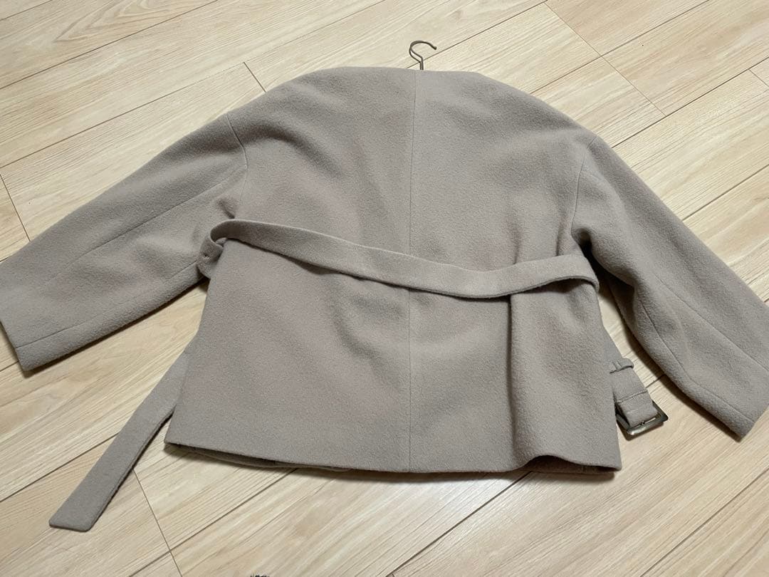 田中亜希子さんコラボCOHINA　コヒナ　ノーカラーショートコート ショート