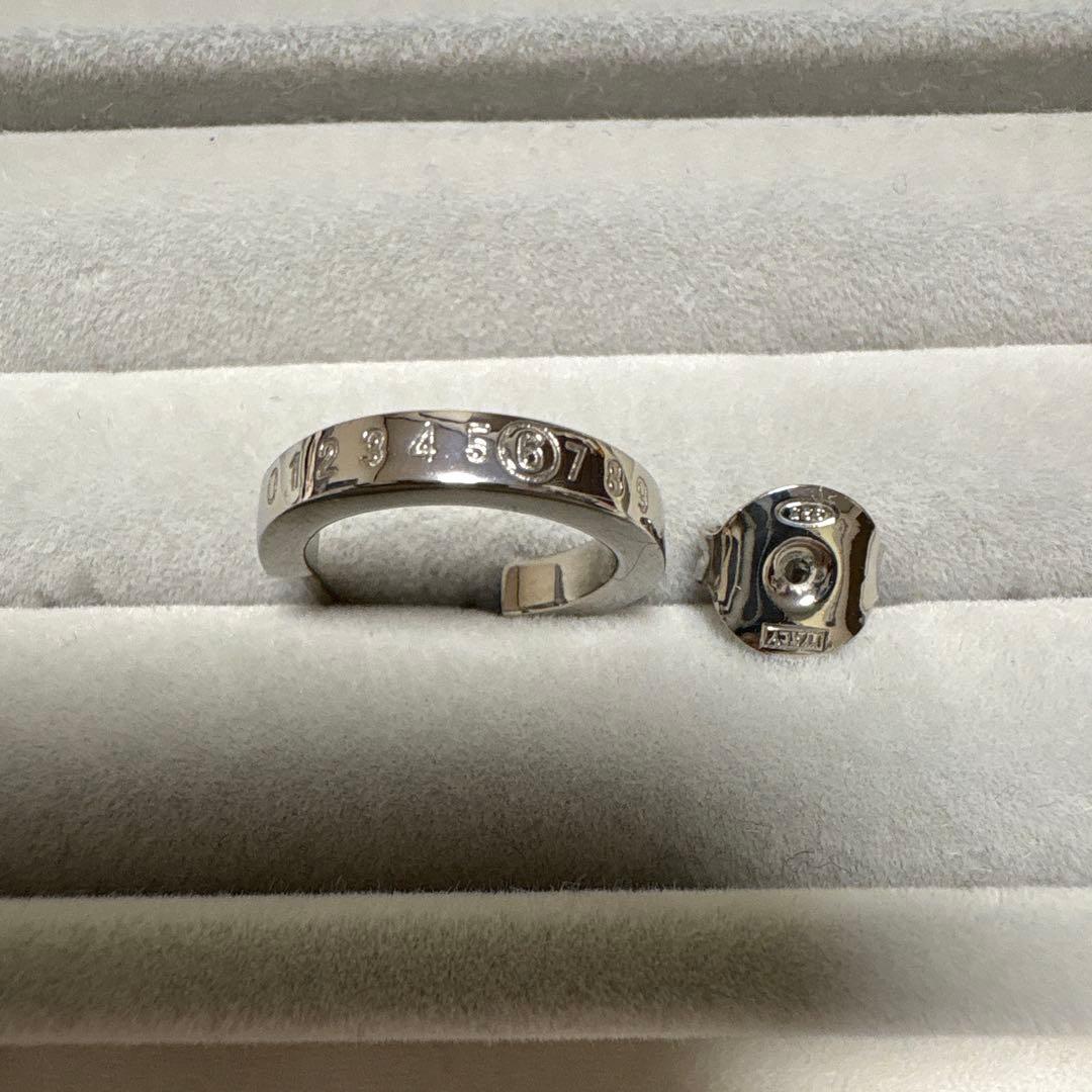MM6 Maison Margielaナンバリングピアス　片耳