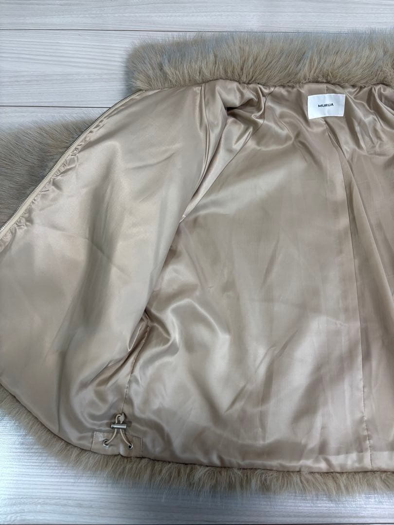 MURUA MIX フェイクファーブルゾン