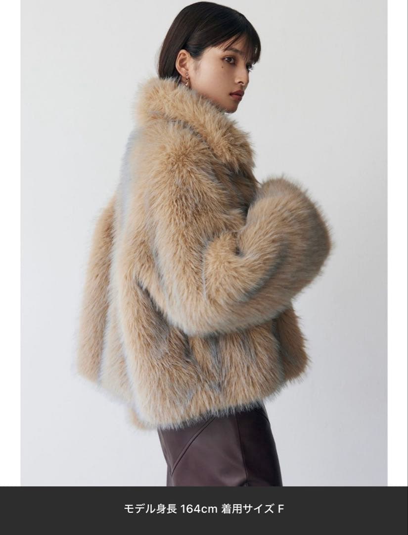 MURUA MIX フェイクファーブルゾン
