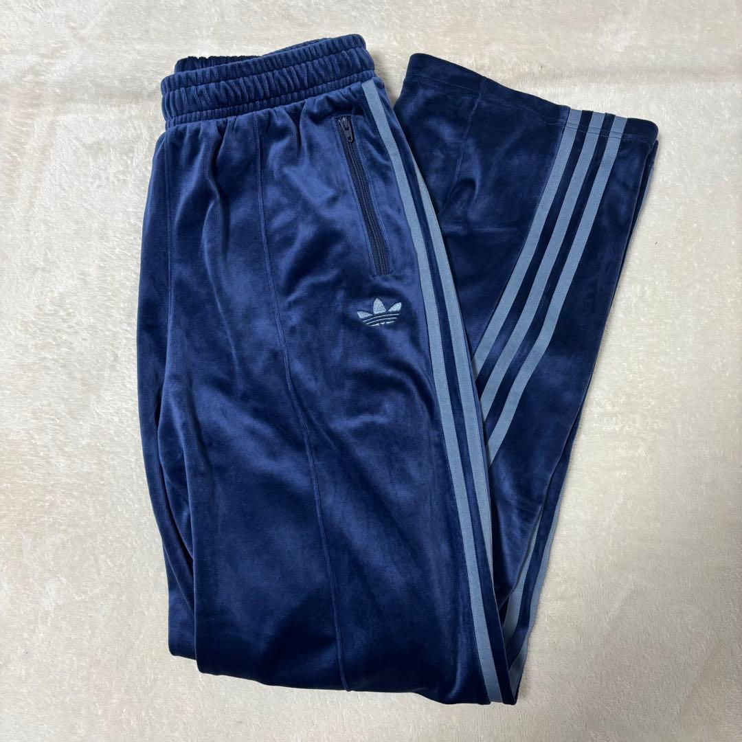 Sサイズ　ベッケンバウアー　ネイビー　トラックパンツベロア　アディダス
