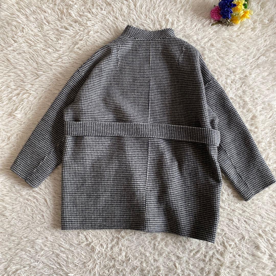 こうぴSOEJU ソージュ ウールリバーミディコート　千鳥