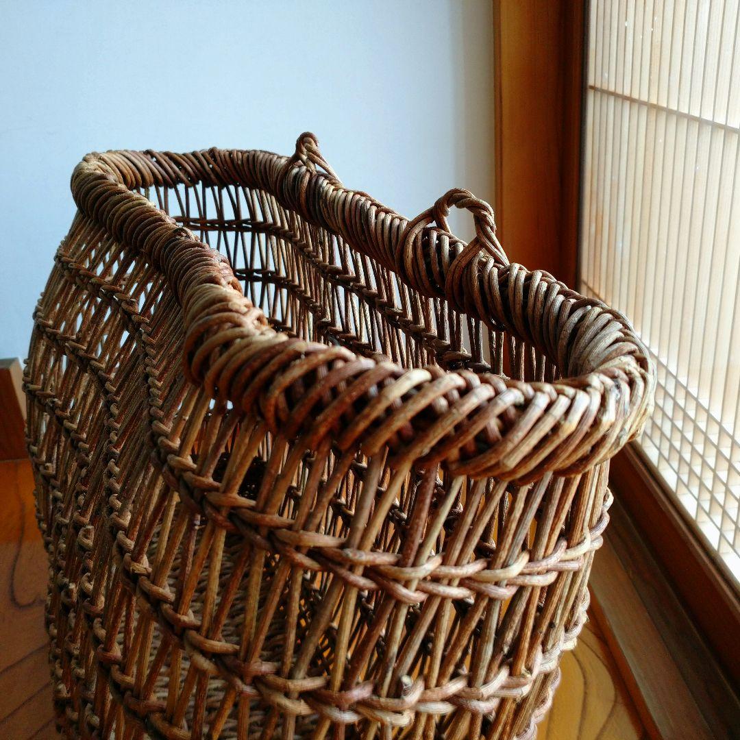 【ヴィンテージ】あけび籠(こだし編み) 大型