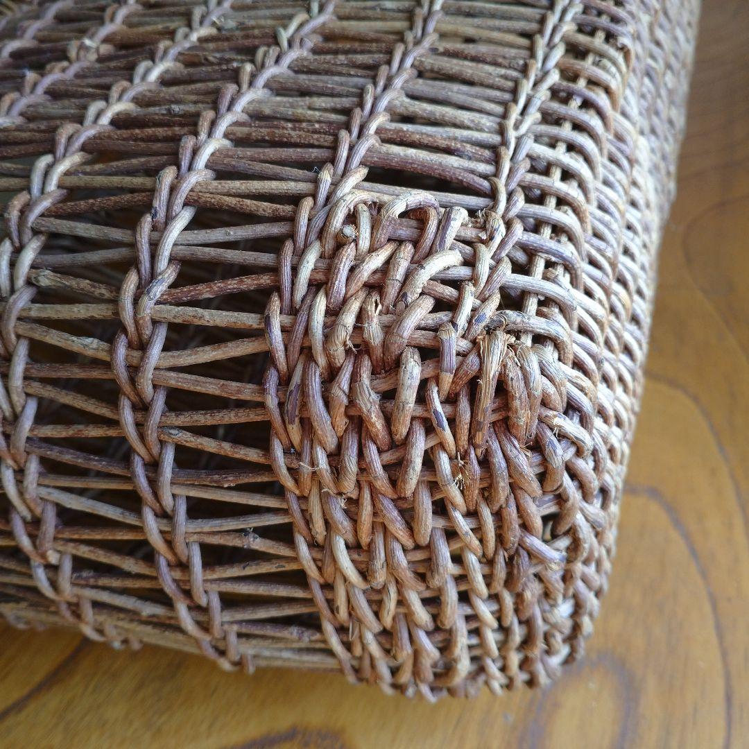 【ヴィンテージ】あけび籠(こだし編み) 大型