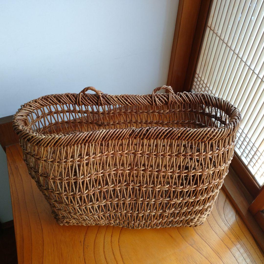【ヴィンテージ】あけび籠(こだし編み) 大型
