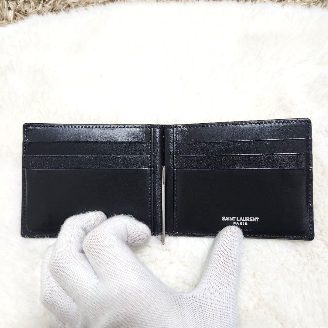 コヨミ✨極美品　付属品完備✨サンローラン　マネークリップ　デカロゴ　YSL