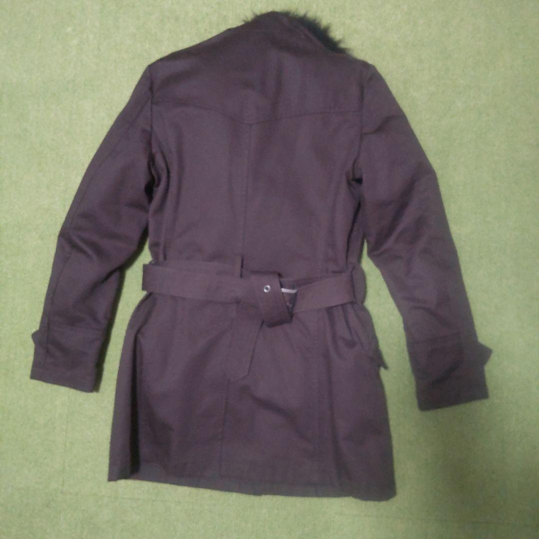 5351 POUR LES HOMMES ファー・ボア付きコート