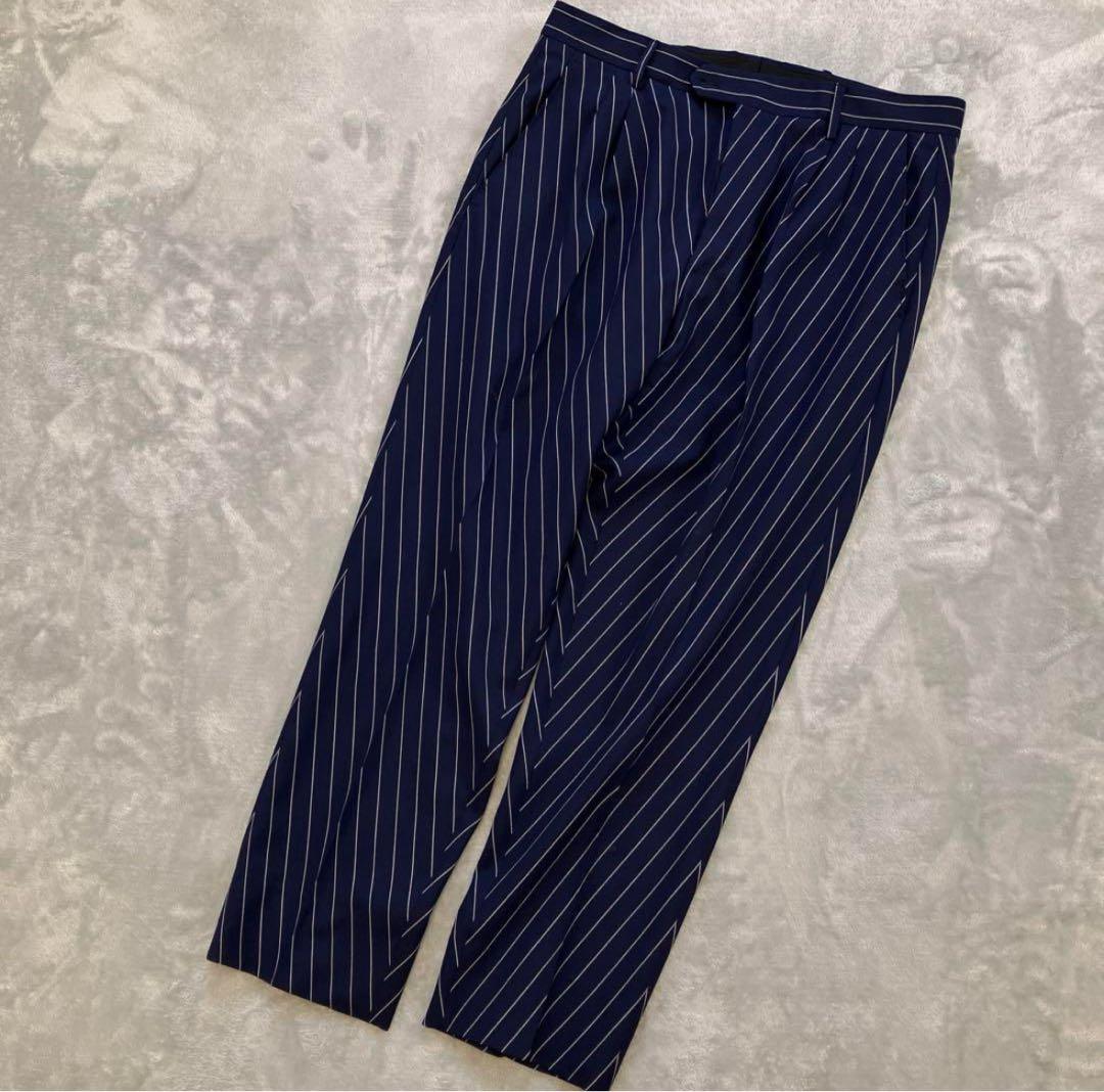 希少デザイン✨ ETRO セットアップスーツ　総柄　動物　ストライプ　シルク