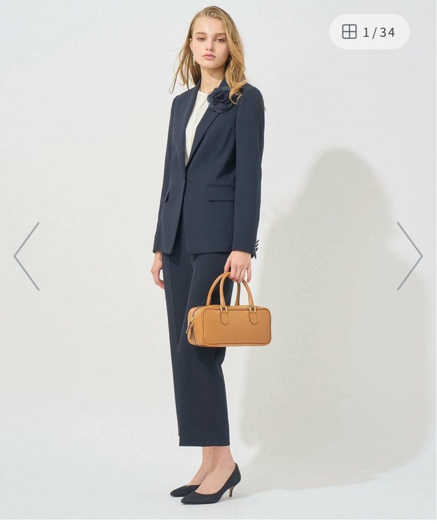 ANAYI 2025トリアセジョーゼットテーラード ジャケット