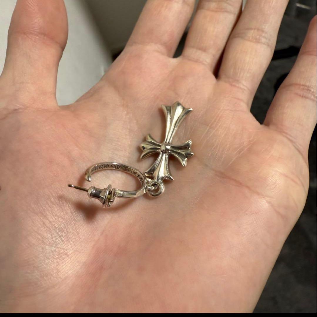 クロムハーツ　Chrome hearts タイニーCHクロス　フープ　ピアス