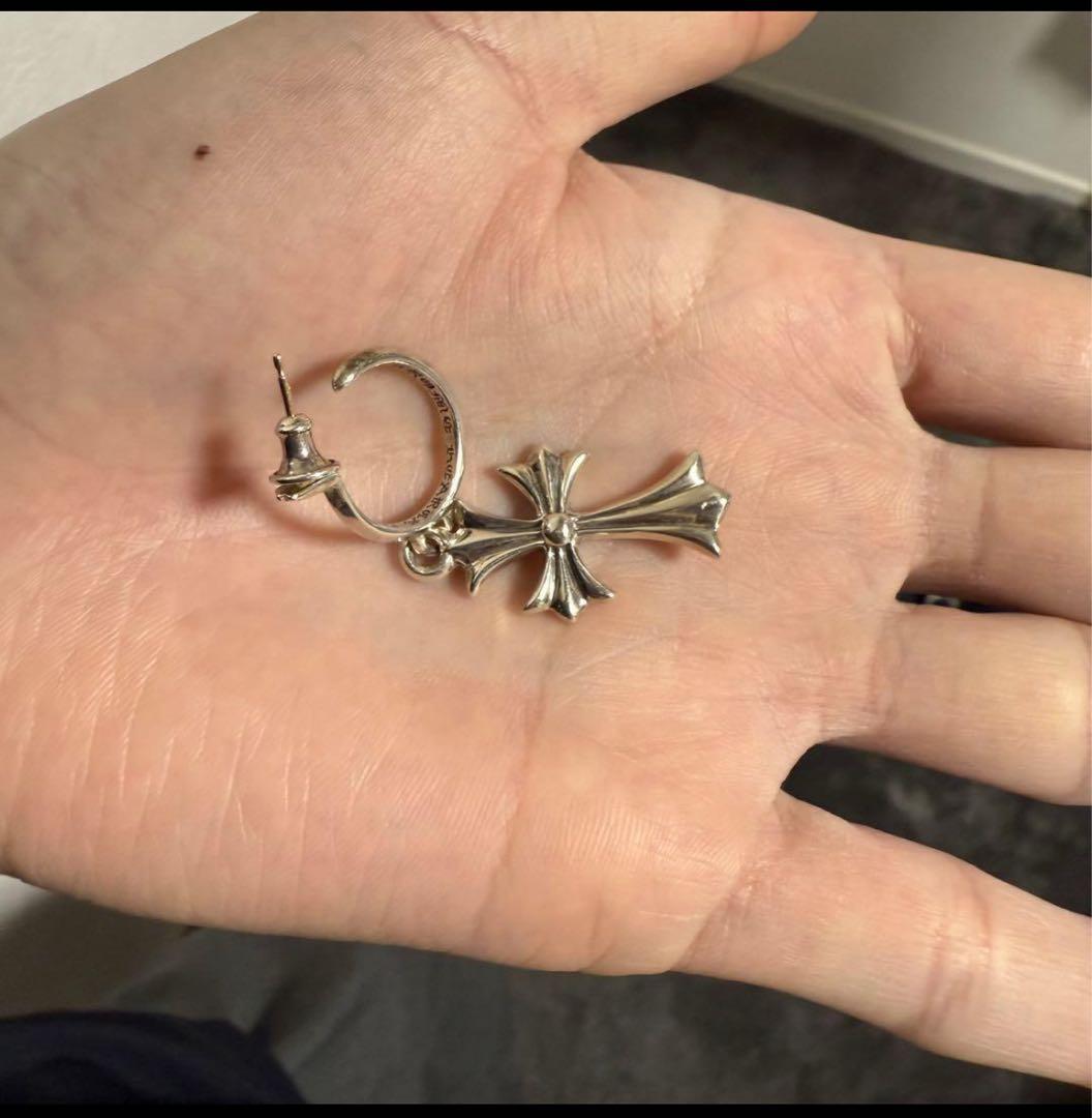 クロムハーツ　Chrome hearts タイニーCHクロス　フープ　ピアス