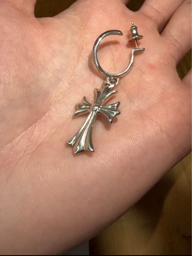 クロムハーツ　Chrome hearts タイニーCHクロス　フープ　ピアス