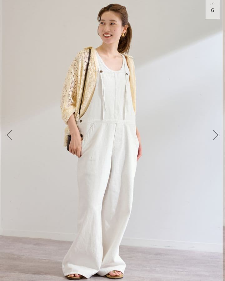 FRAMeWORK コットンヘンプサロペット