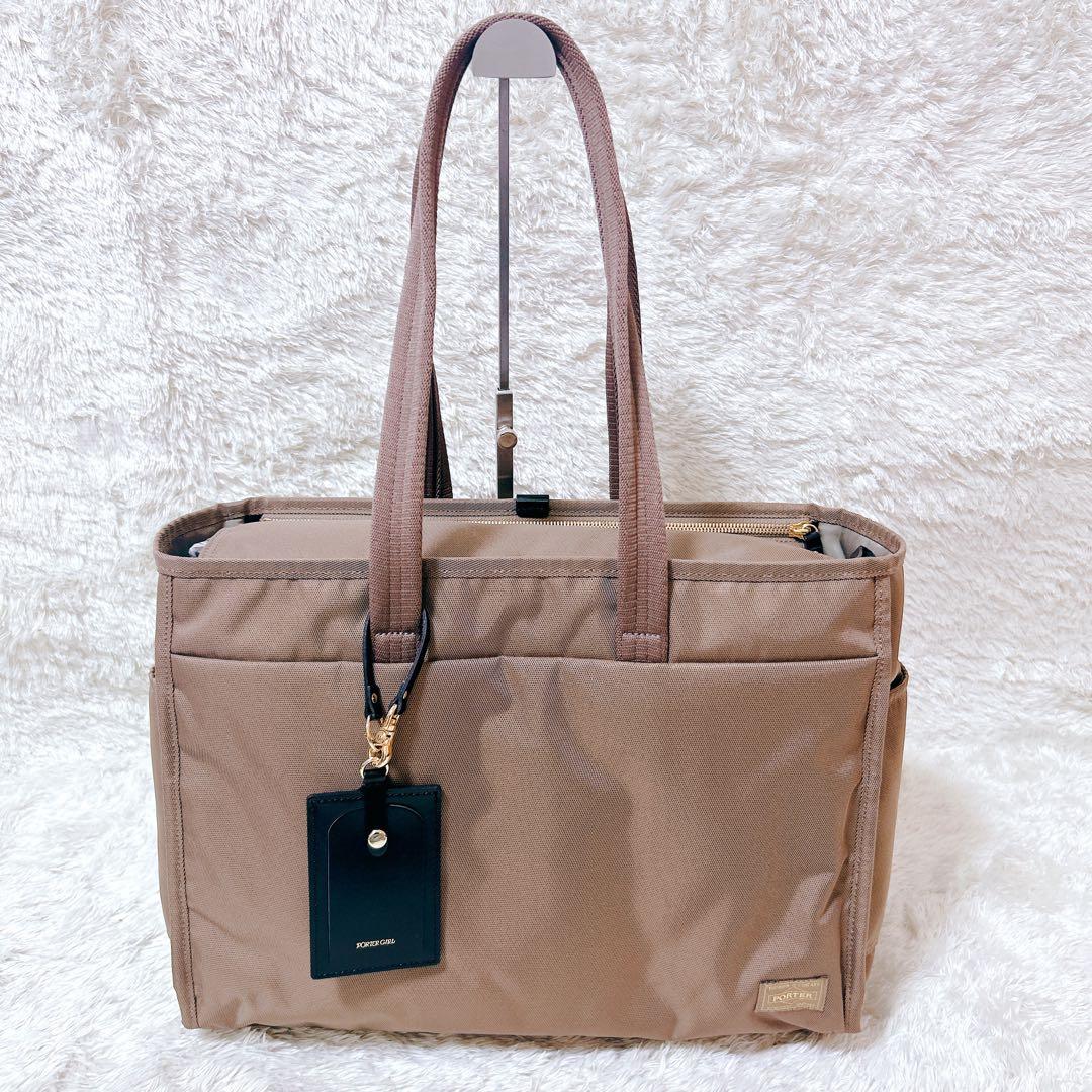 未使用級　ポーターガール　シア　トートバッグ　通勤　肩掛け　大容量