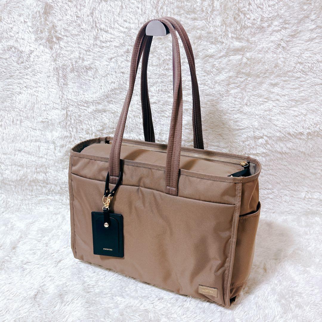 未使用級　ポーターガール　シア　トートバッグ　通勤　肩掛け　大容量