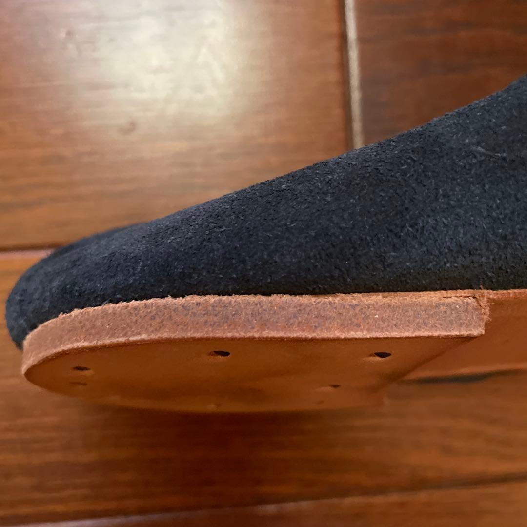 未使用 A.P.C. porselli バレエシューズ スウェード ネイビー