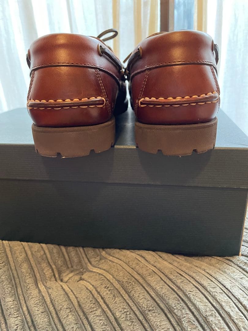 ほぼ新品 UK7.5 Paraboot Malo MARRON AMERICA