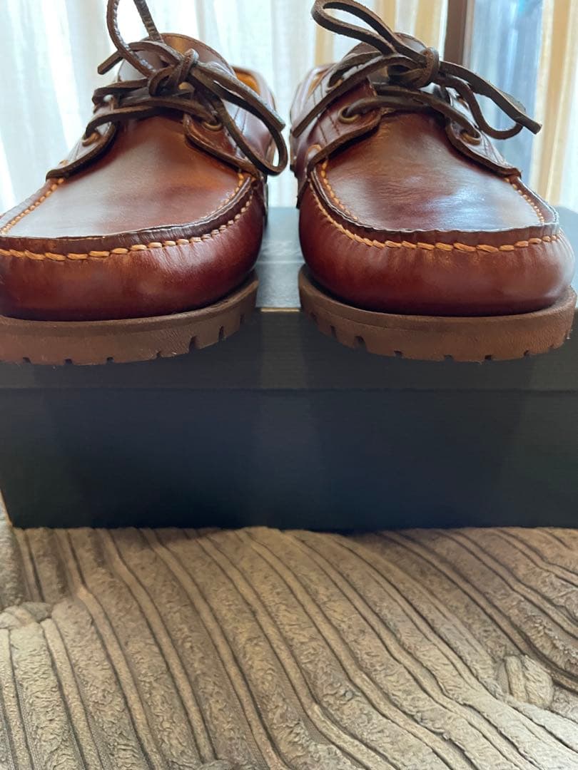 ほぼ新品 UK7.5 Paraboot Malo MARRON AMERICA