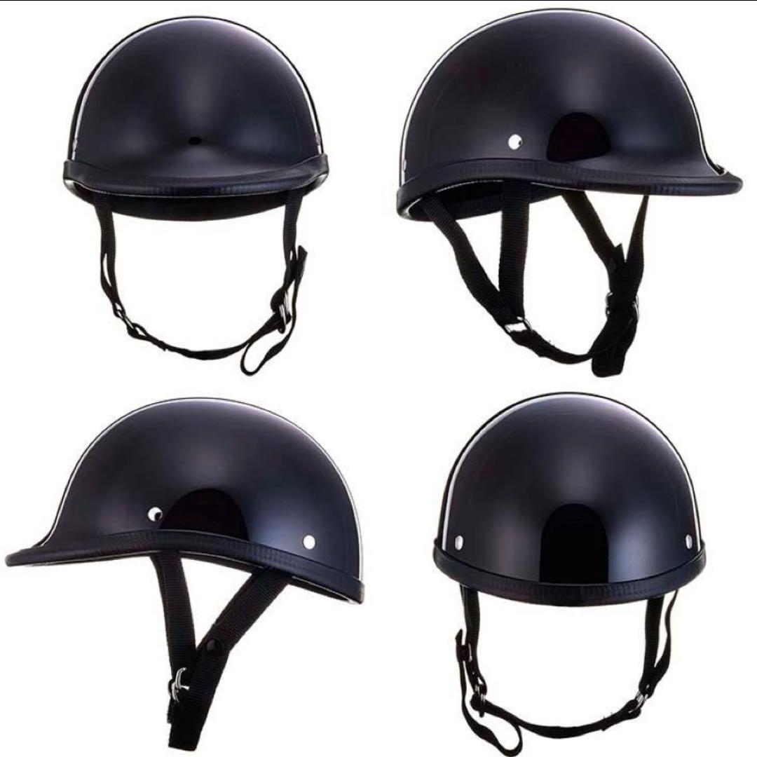 TT&CO. USA ジョッキー ハーフ　ヘルメット [BLACK]