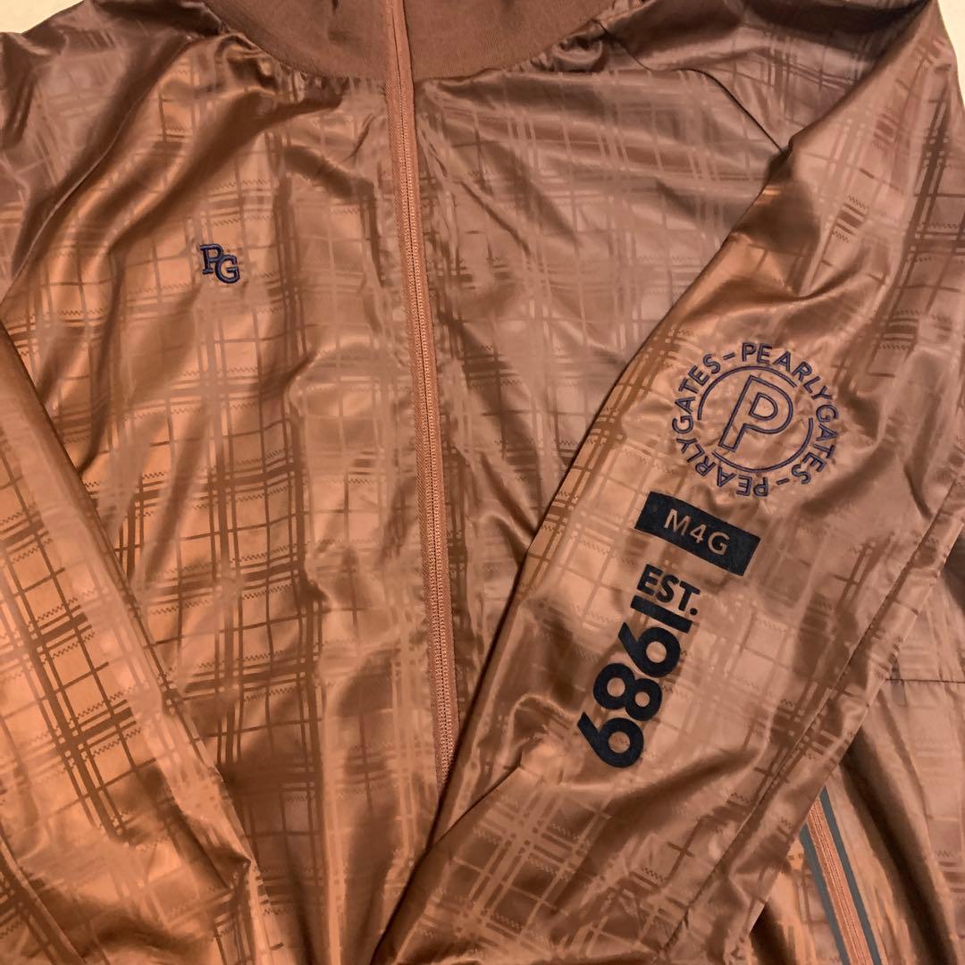 超希少、新品ダグ付き、パーリーゲイツ 、サイズ７、ナイロンジャケット、ブラウン