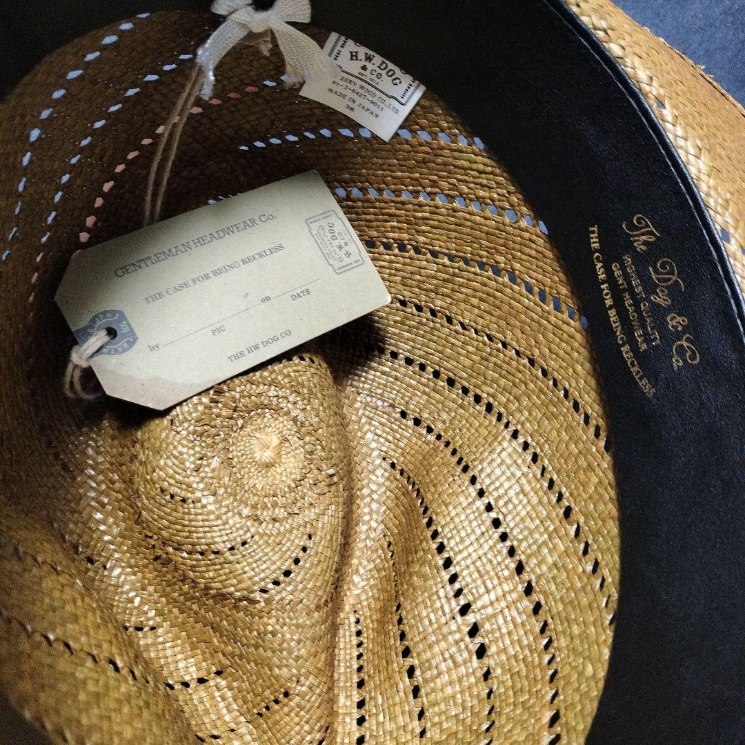 帽子 THE H.W. DOG & CO. BR PANAMA HAT OLIVE