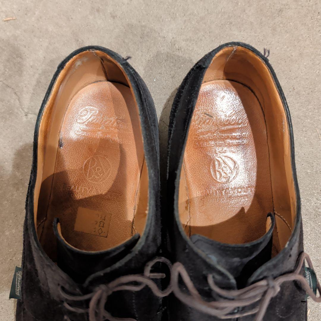 Paraboots ユナイテッドアローズ別注 シャンボード 黒スエード 8ハーフ