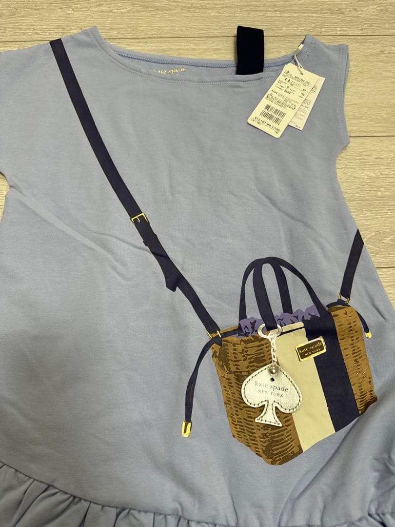 新品　ケイトスペード　トドラー トロンプルイユウィッカークロスボディワンピース
