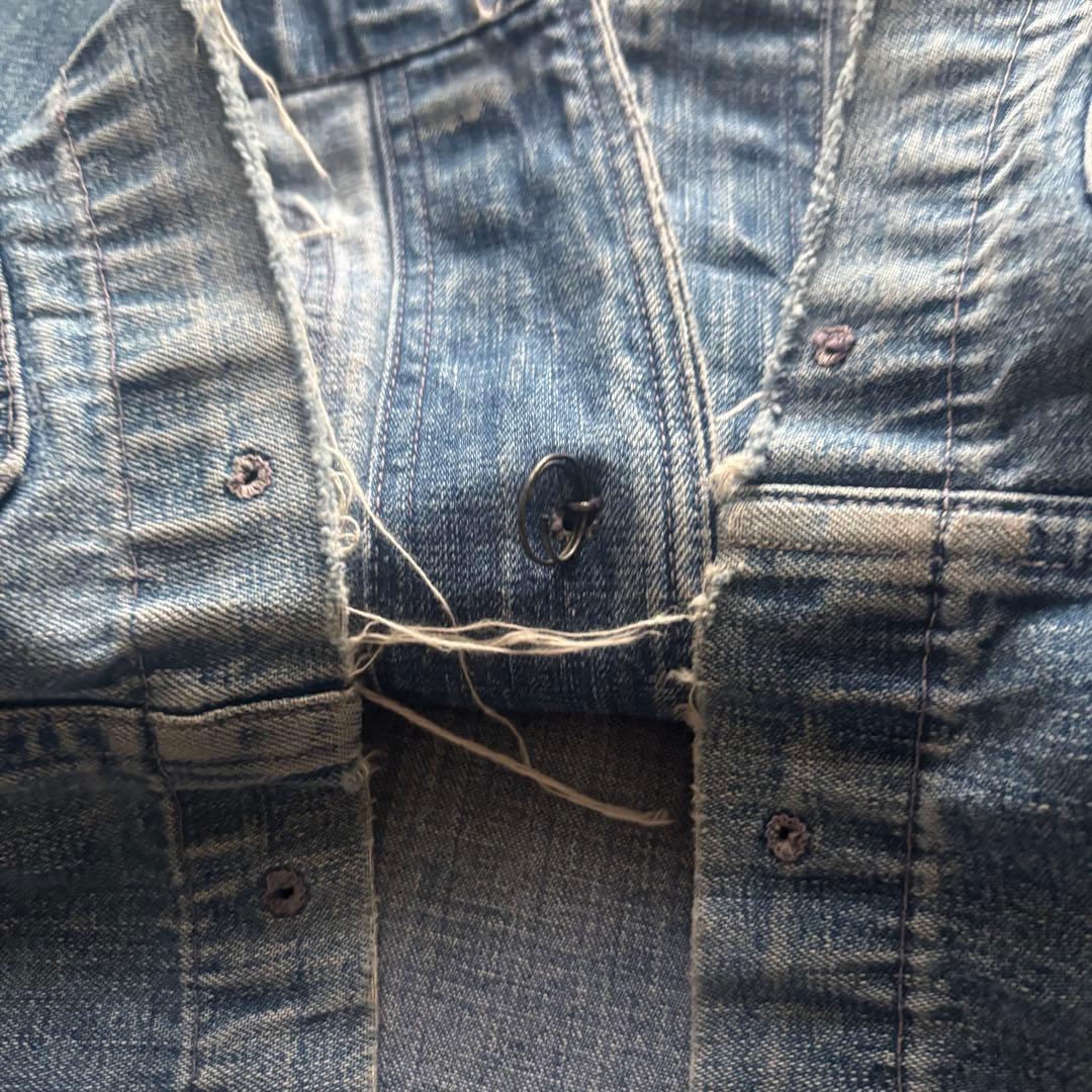 【40s】 US.NAVY WWII ショールカラー デニムジャケット 大戦