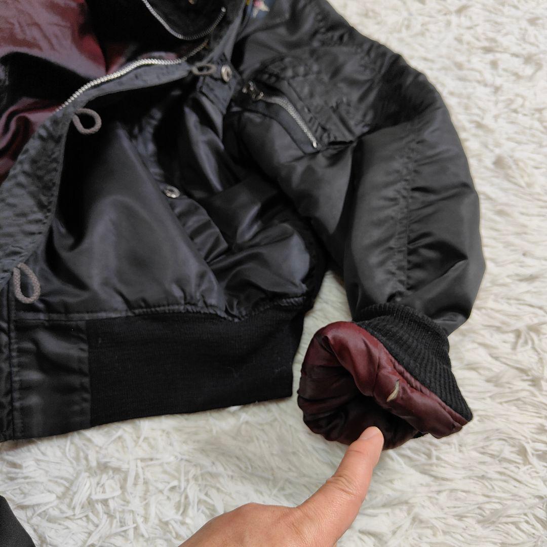 AVIREX N-2B フライトジャケット Y2K 黒 Lサイズ 短丈