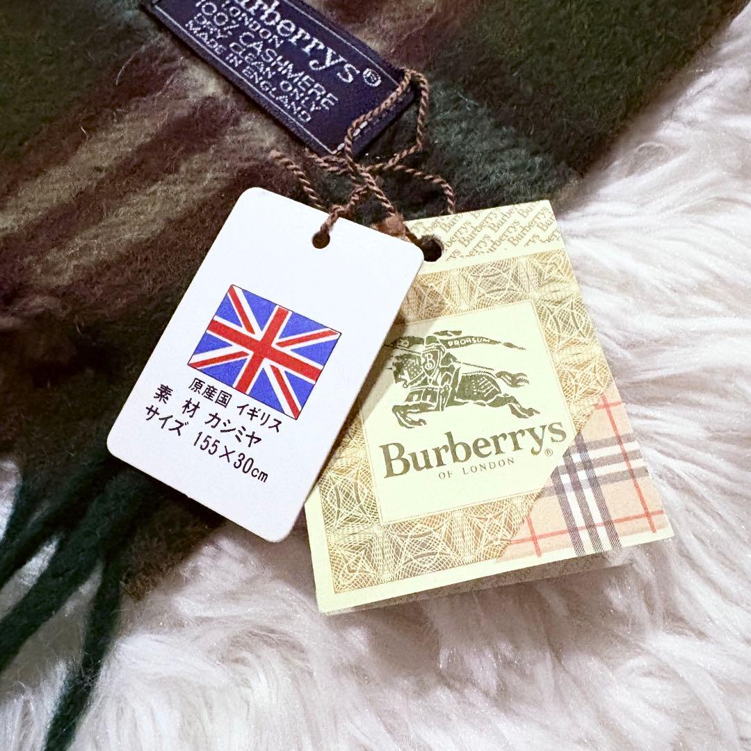 ✨️美品タグ付き✨️バーバリーロンドン マフラー カシミヤ クリスマス 英国製