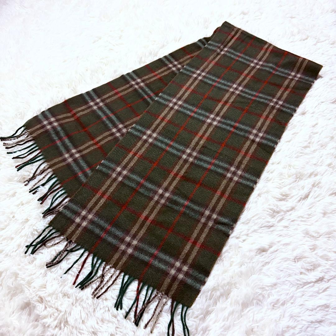 ✨️美品タグ付き✨️バーバリーロンドン マフラー カシミヤ クリスマス 英国製