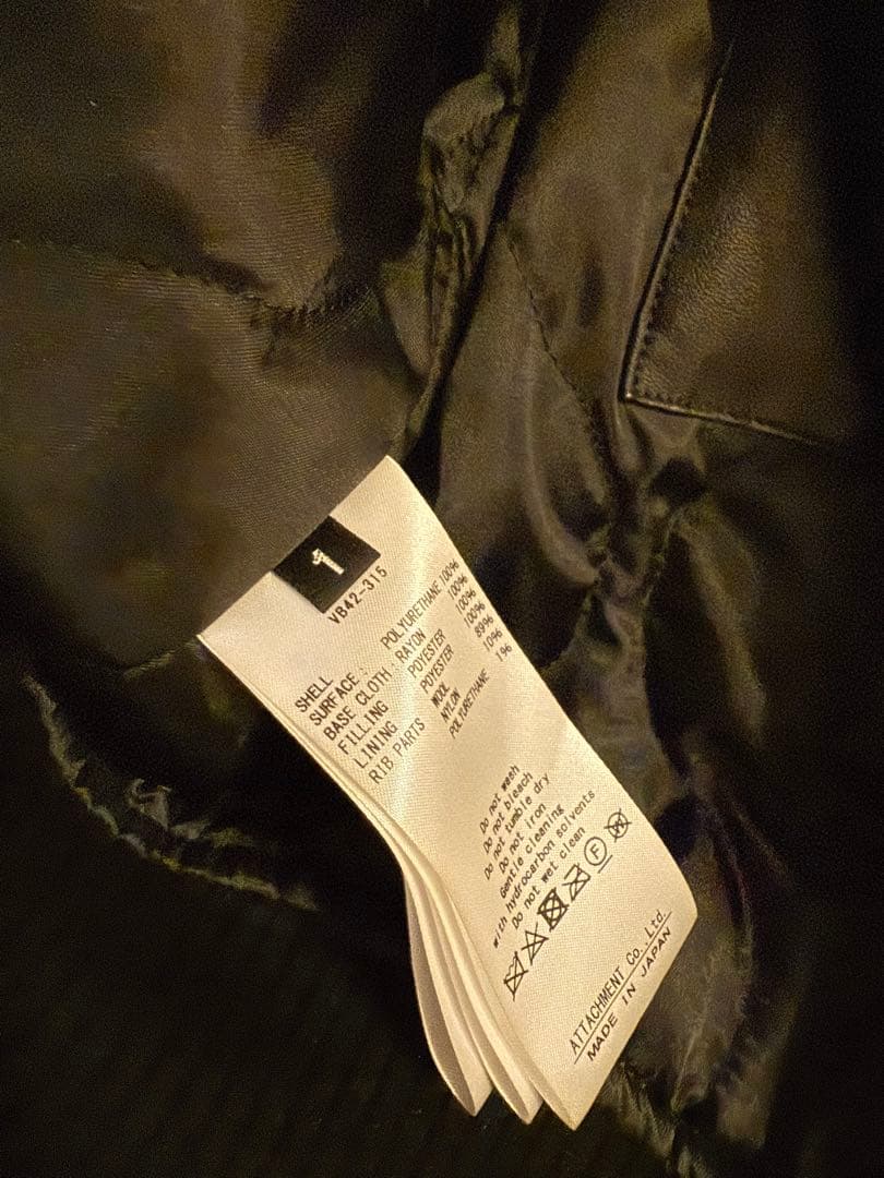 R　VEIN-ヴェイン　SYNTHETIC LEATHER ボンバー