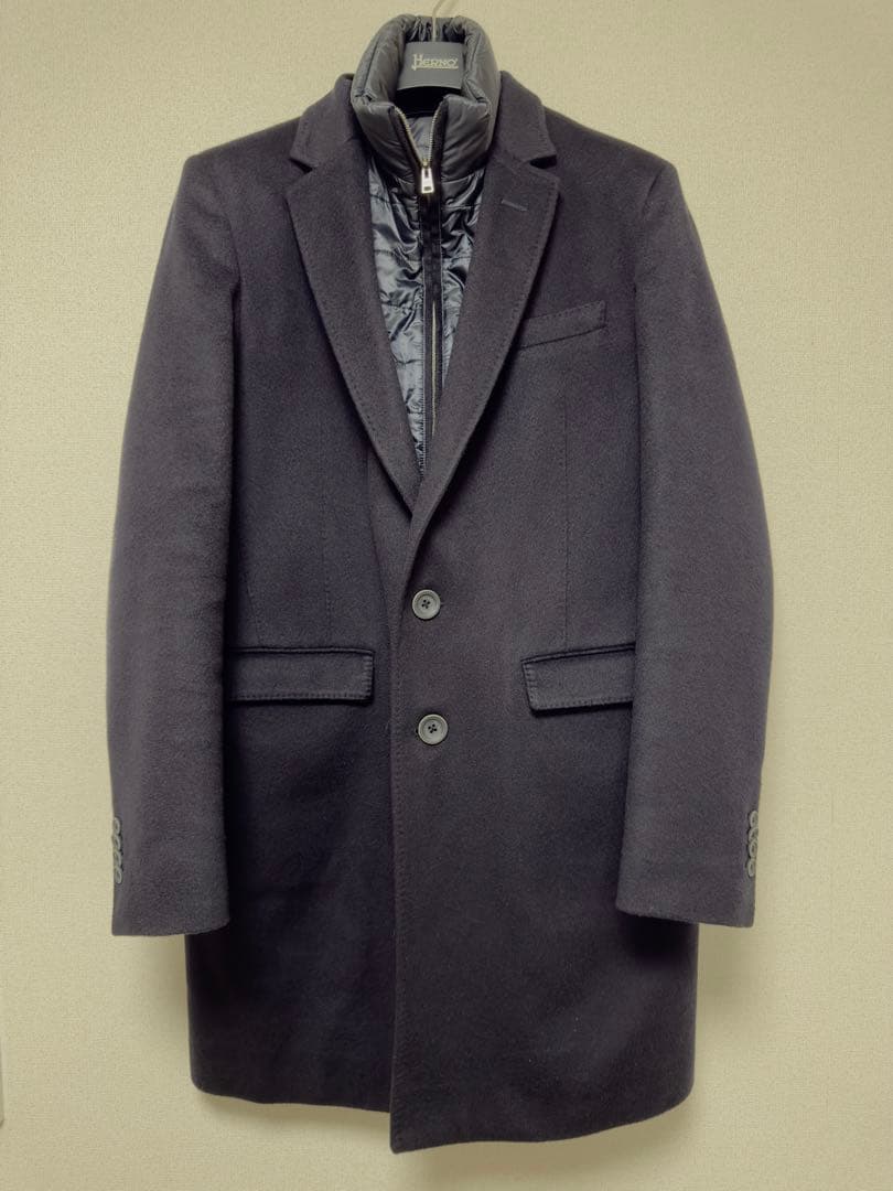 Herno ヘルノ　カシミヤ　コート ネイビー　46 moorer ムーレー