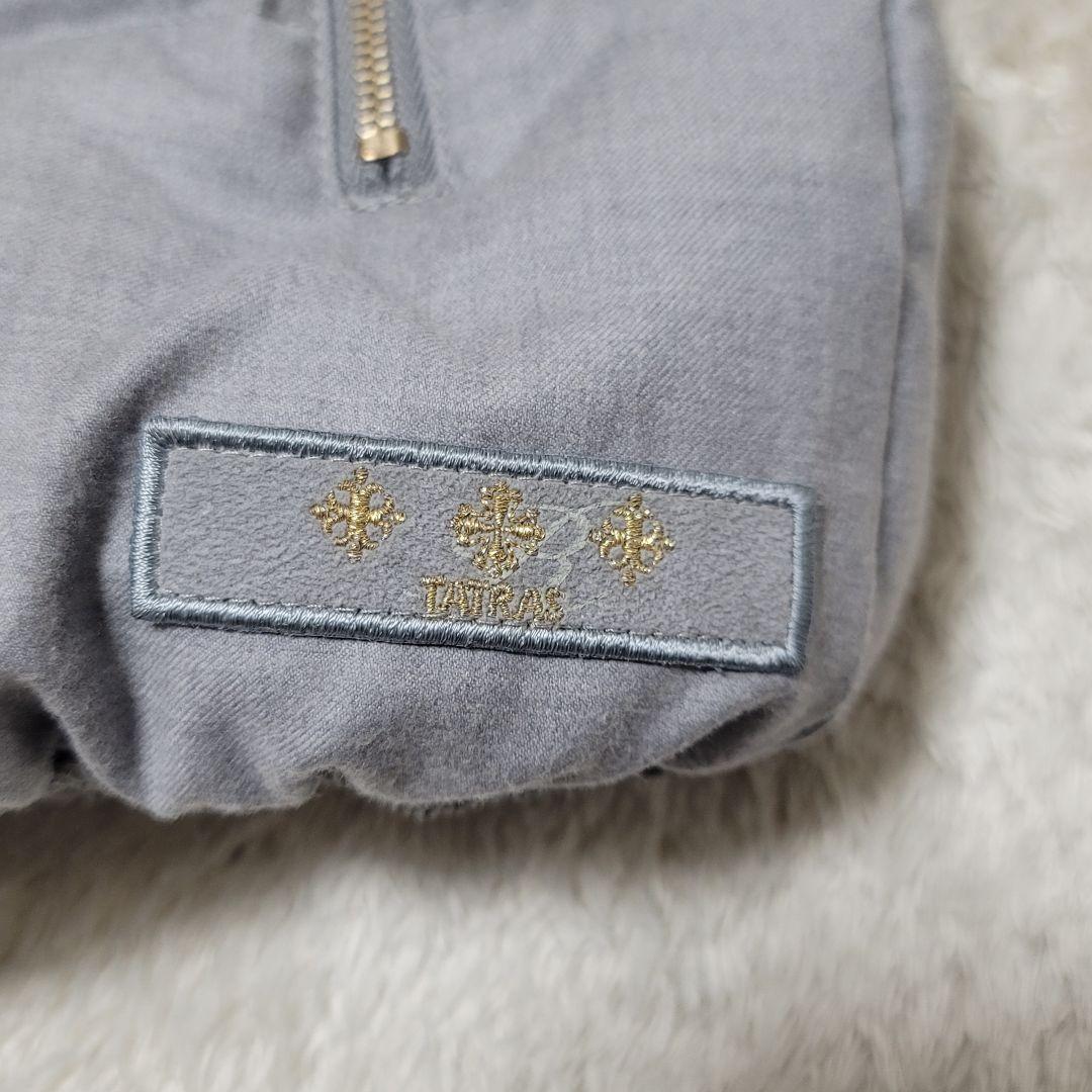 極美品✨タトラス ダウンベスト ラクーンファー カシミヤ混 ダブルジップ グレー