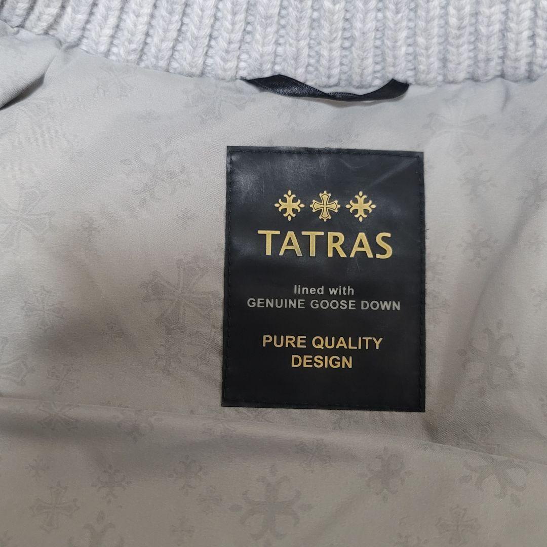 極美品✨タトラス ダウンベスト ラクーンファー カシミヤ混 ダブルジップ グレー