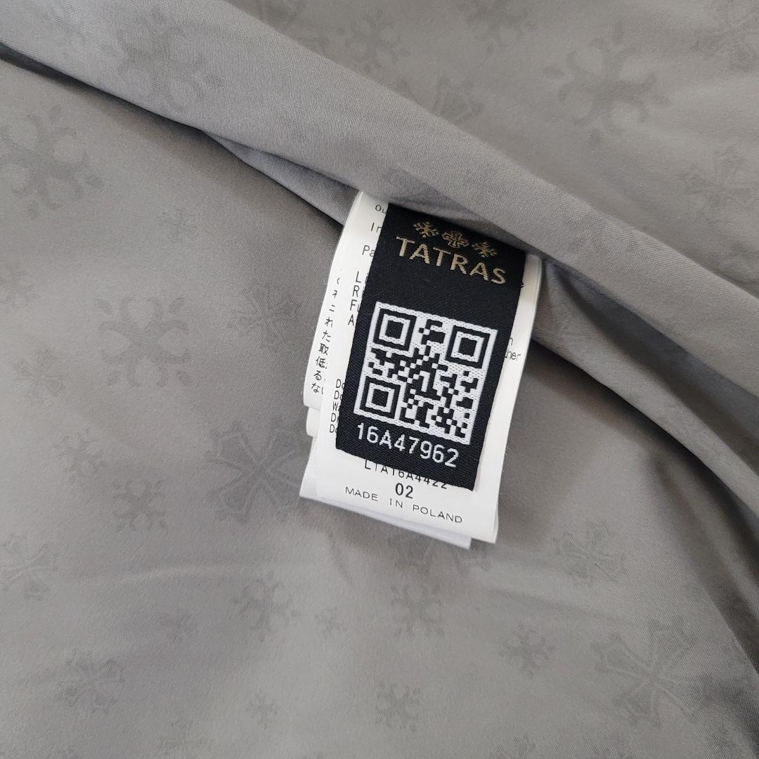 極美品✨タトラス ダウンベスト ラクーンファー カシミヤ混 ダブルジップ グレー