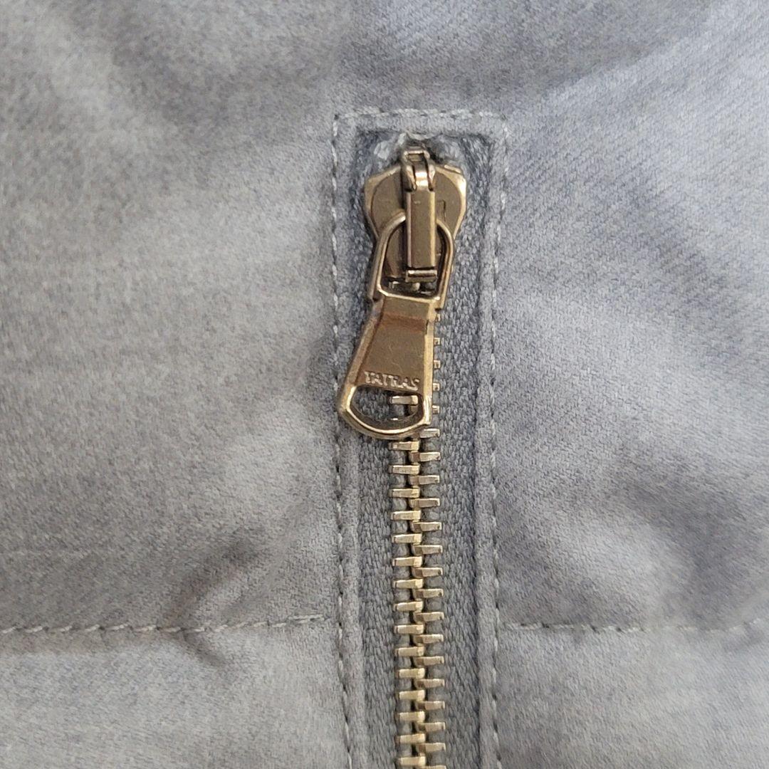 極美品✨タトラス ダウンベスト ラクーンファー カシミヤ混 ダブルジップ グレー